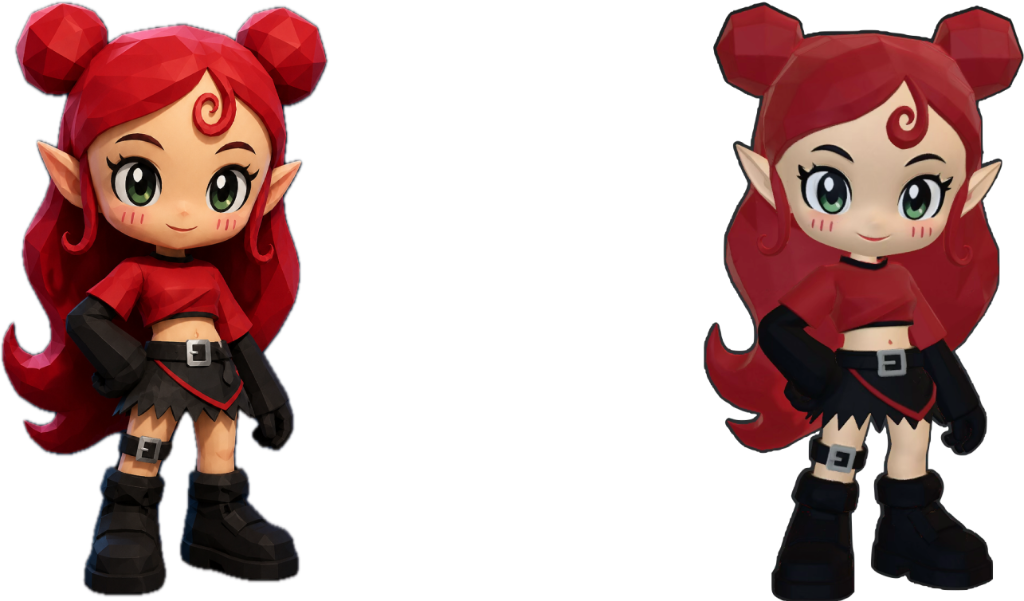 Red-Haired Wizard 3D Model Render