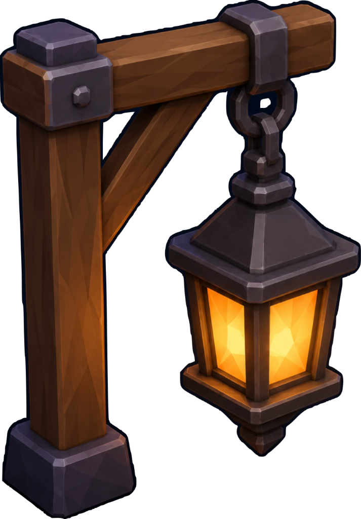 Wooden Post Lantern