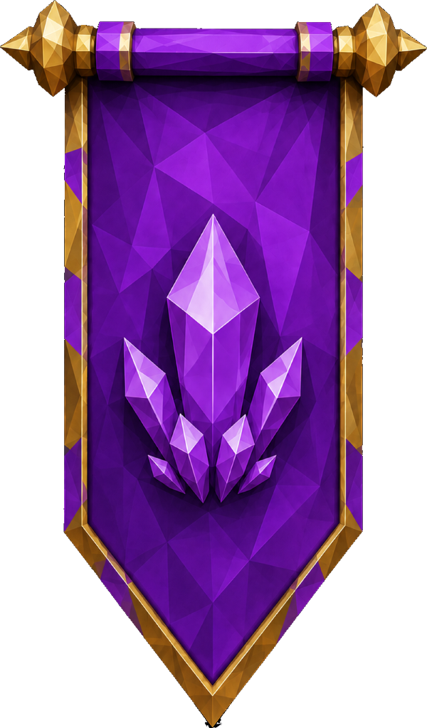 Purple Crystal Banner