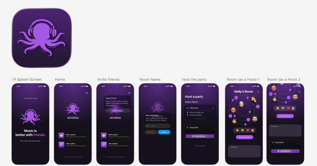Octopus iOS App UI/UX Mockup